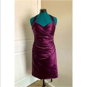 Plum/Eggplant color Cocktail Dress by Bill Levkoff